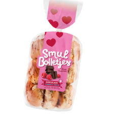 Smulbolletjes chocolade framboos